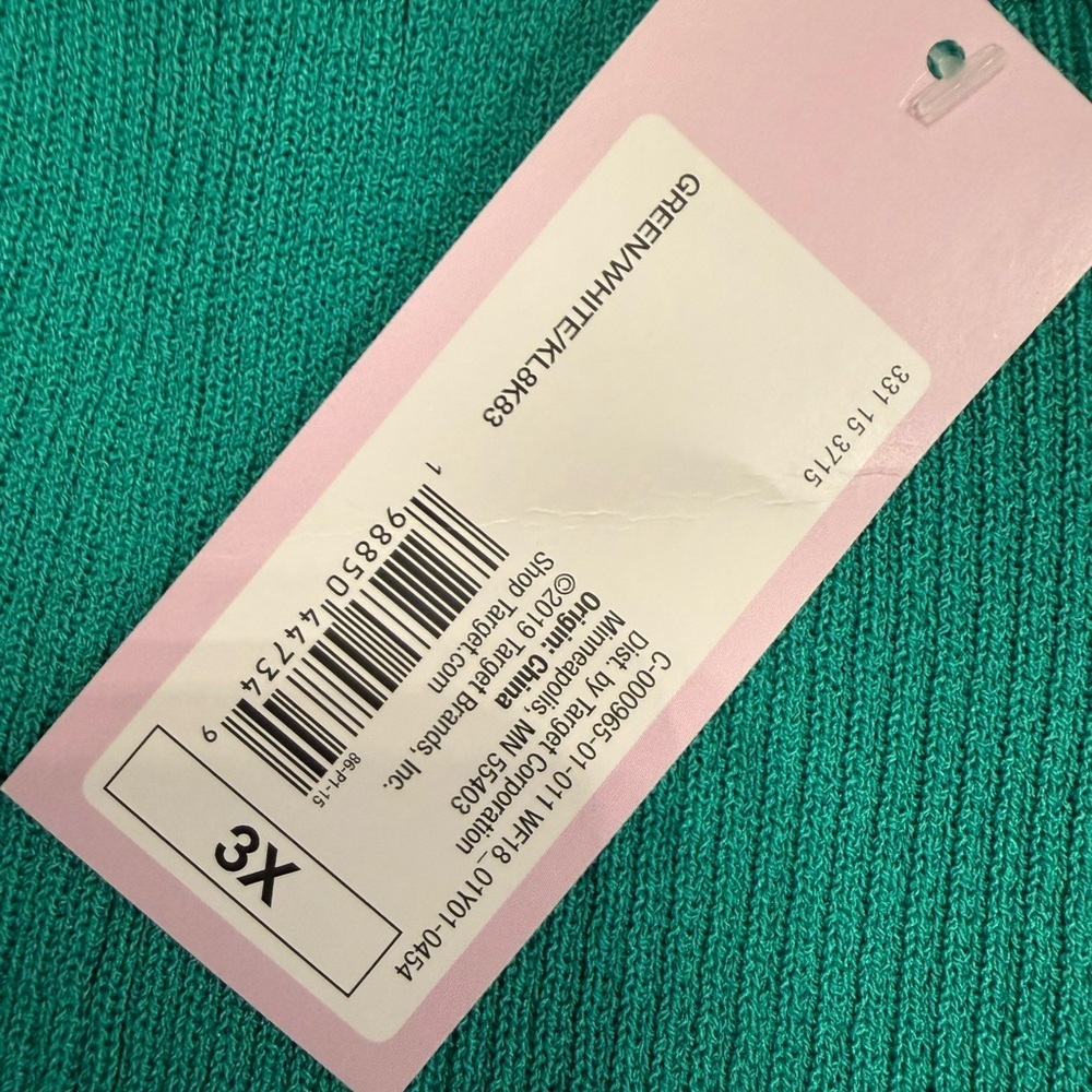 NWT wild fable Plus Size 3X Green Ribbed Halter Mini Dress Stretchy Flowy - Picture 5 of 6
